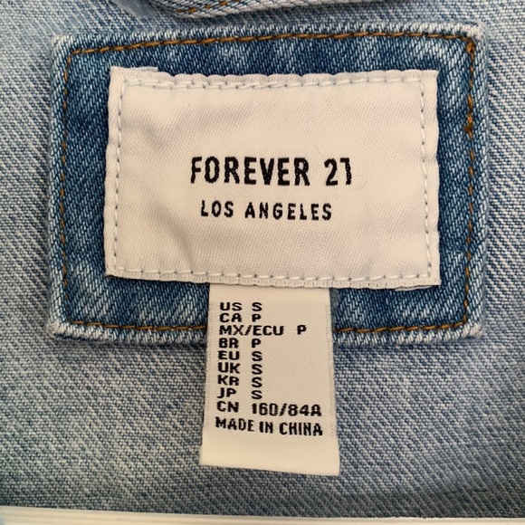 light blue jean jacket - Picture 2 of 4